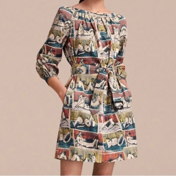 Burberry Printed Mini Dress - Picture 12 of 14